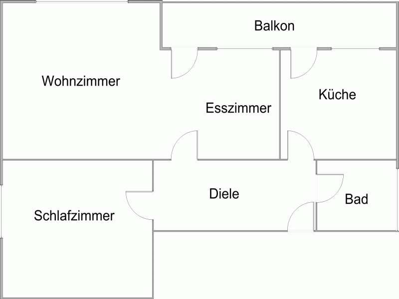 Floor plan of the holiday apartment